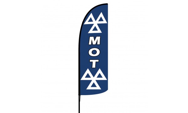 MOT Blue Logo Custom Advertising Flag